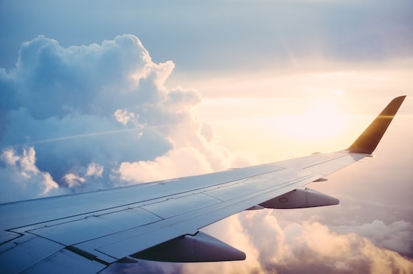 image of a plane's wing